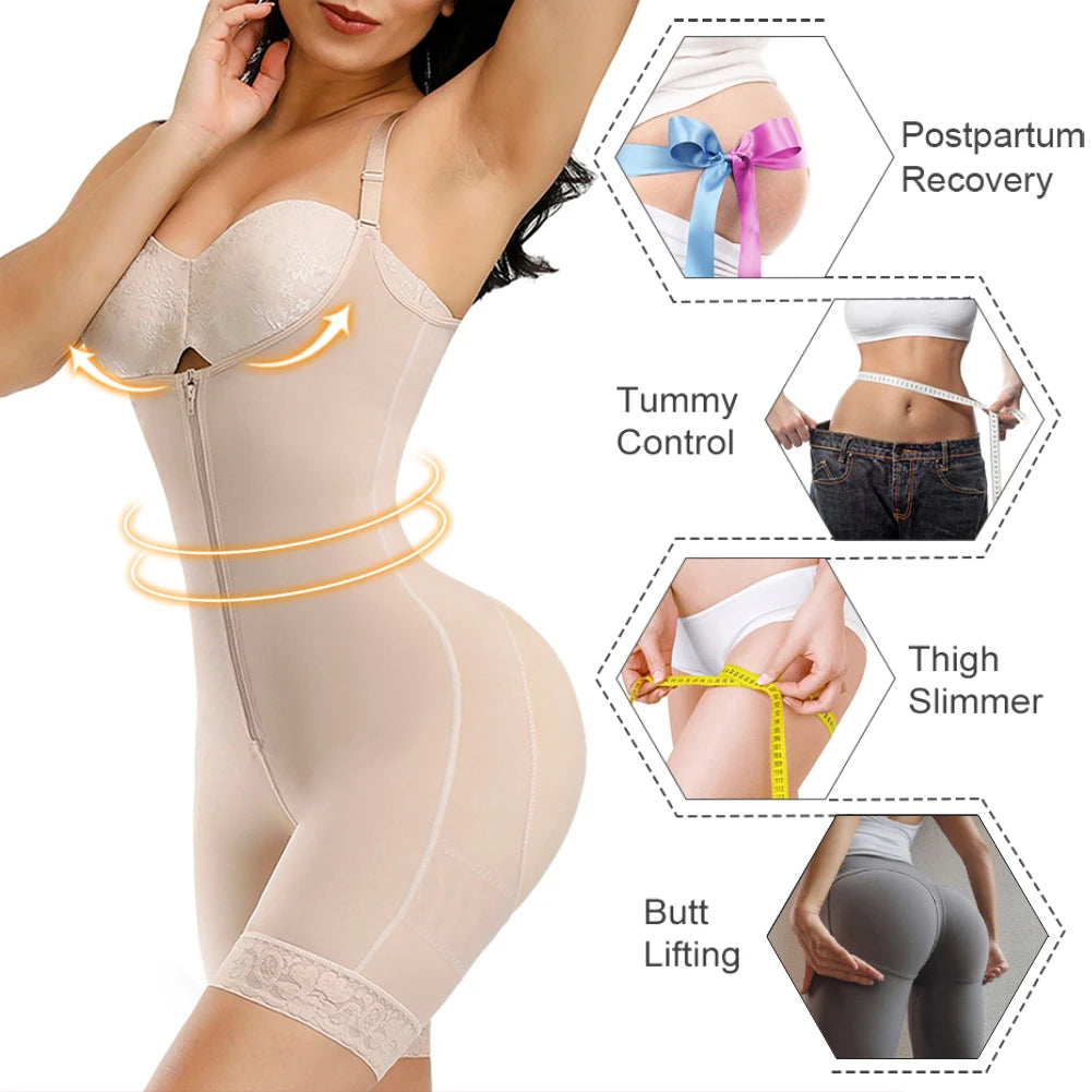 TSS Detachable Straps Full Body Shaper